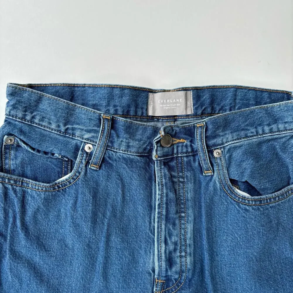 Everlane The Summer Slouch Jean in Indigo Mist Organic Cotton Baggy Size 25 - Picture 7 of 10